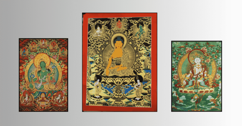 three thangka images