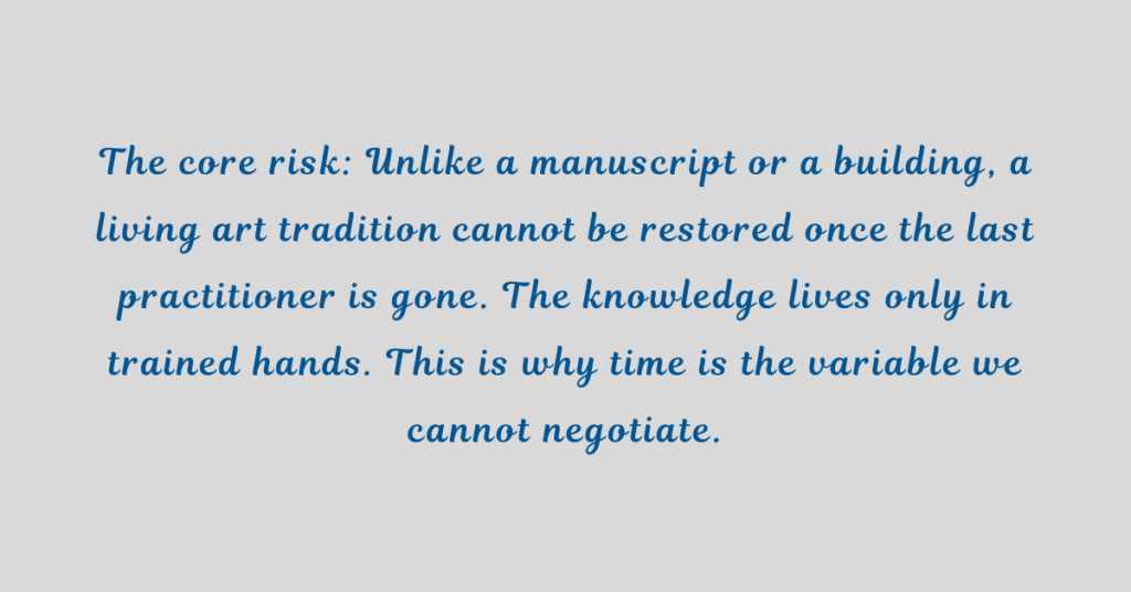 The Core Risk of saving the thangka art form